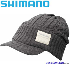 Шапка Shimano Knit Watch with Brim Regular Charcoal